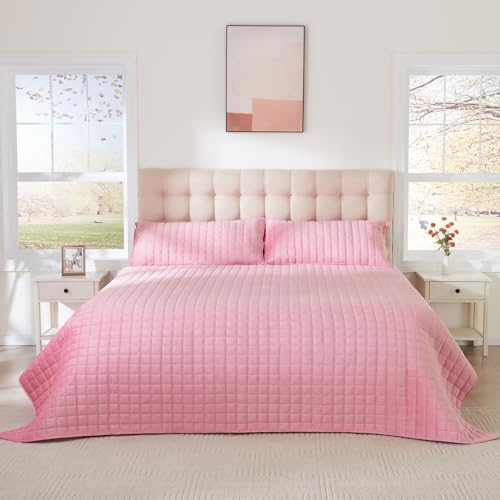 Velvet King Quilt Set – Cream