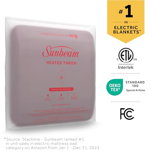 Sunbeam Electric Blanket – Full Mushroom