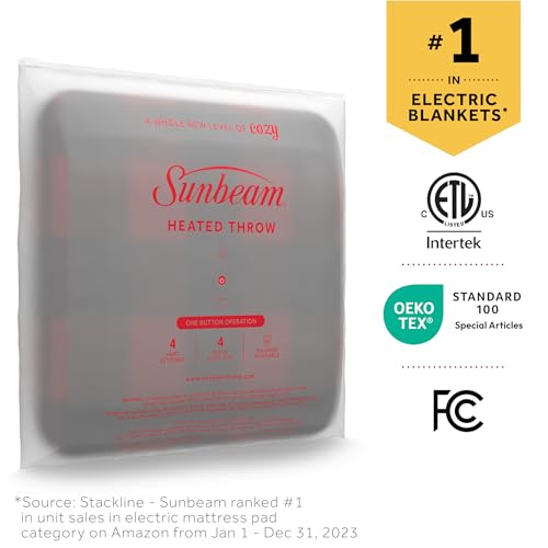 Sunbeam Electric Blanket – Full Mushroom