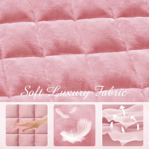 Velvet King Quilt Set – Cream