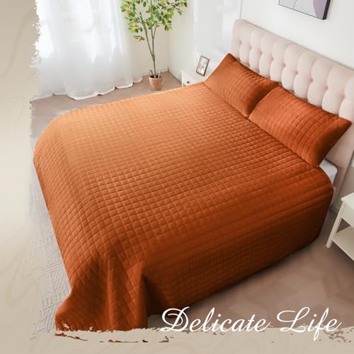 Velvet King Quilt Set – Cream