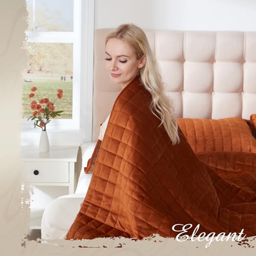 Velvet King Quilt Set – Cream