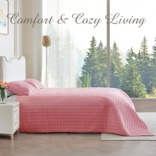 Velvet King Quilt Set – Cream