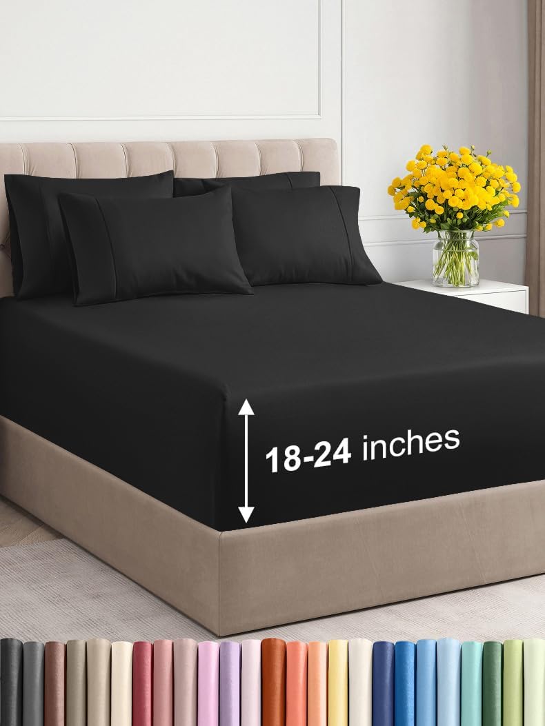 Extra Deep King Sheet Set – 6 Piece, Antique White