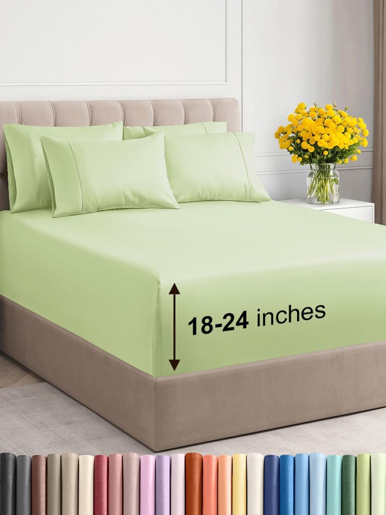 Extra Deep King Sheet Set – 6 Piece, Antique White