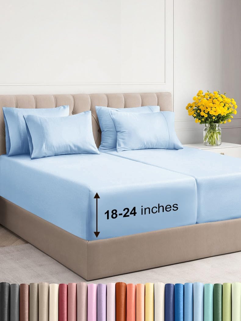 Extra Deep King Sheet Set – 6 Piece, Antique White