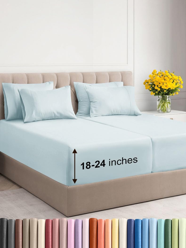 Extra Deep King Sheet Set – 6 Piece, Antique White