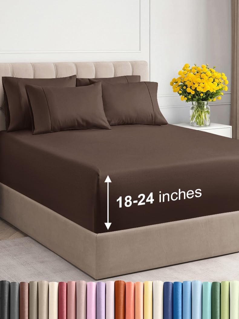 Extra Deep King Sheet Set – 6 Piece, Antique White