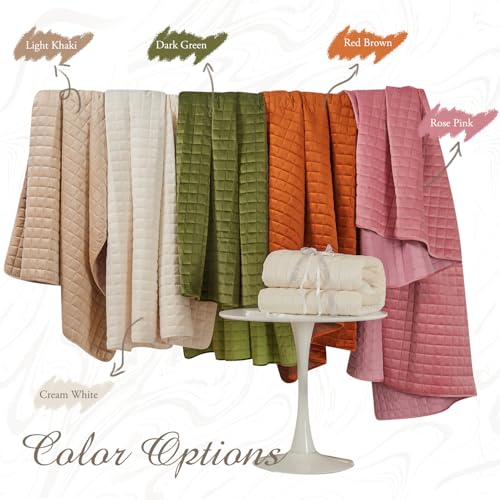 Velvet King Quilt Set – Cream