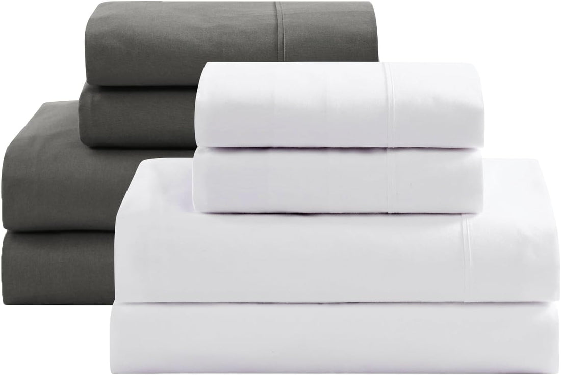 LANE LINEN Queen Organic Sheet Set – White