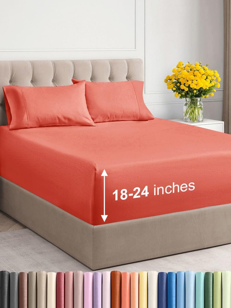 Extra Deep King Sheet Set – 6 Piece, Antique White