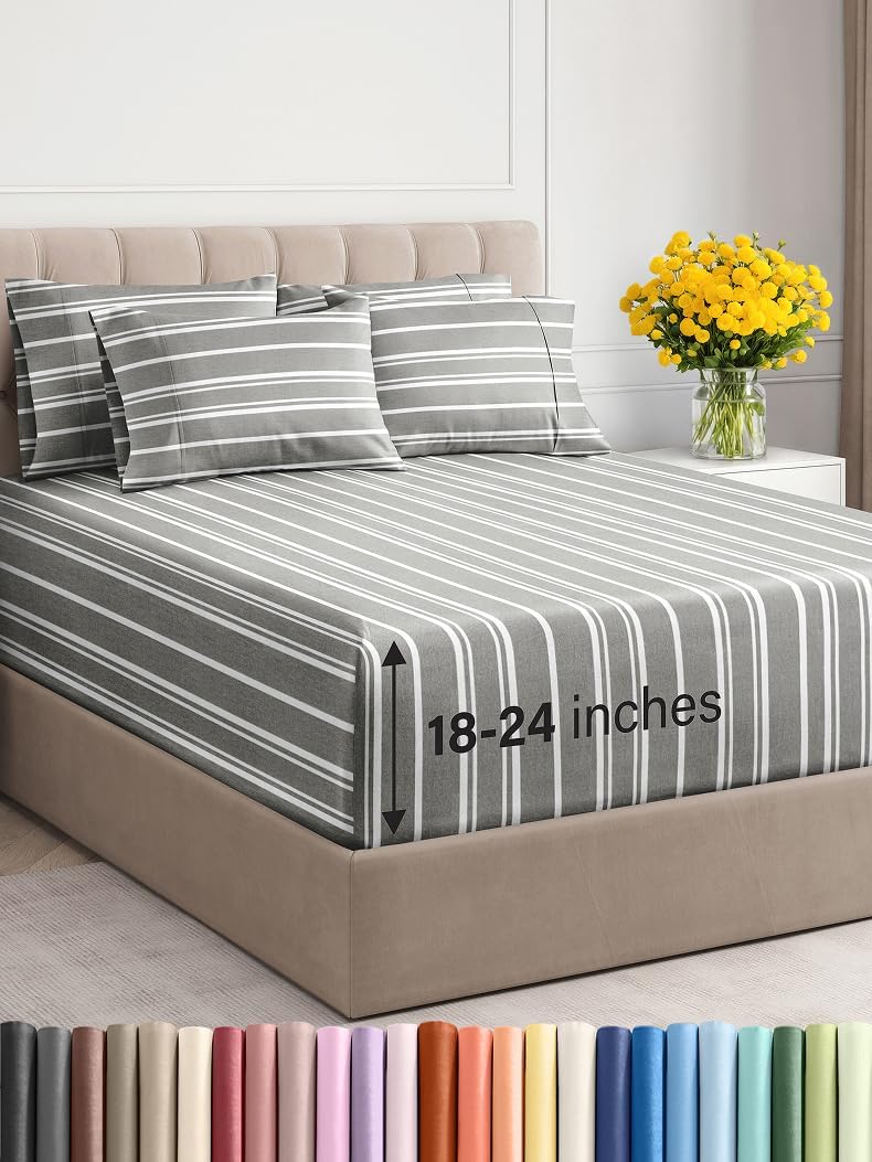 Extra Deep King Sheet Set – 6 Piece, Antique White