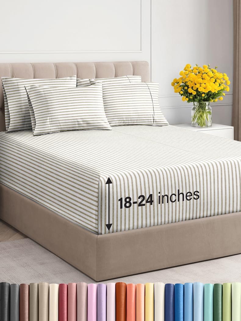 Extra Deep King Sheet Set – 6 Piece, Antique White