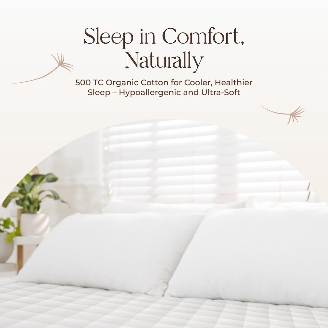 : Organic Cotton Mattress Pad – Cal King, 400GSM Plush