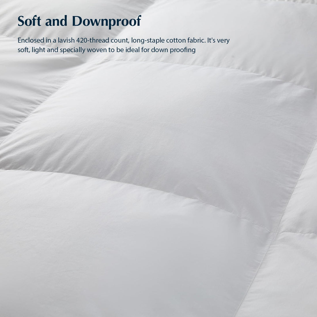 Pacific Coast King Down Comforter – White, All Season