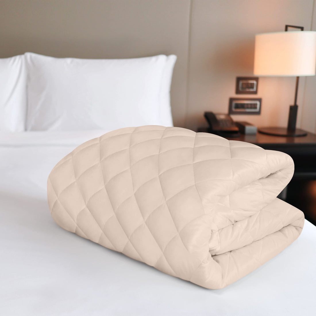 Utopia Quilted Mattress Pad – Queen, White