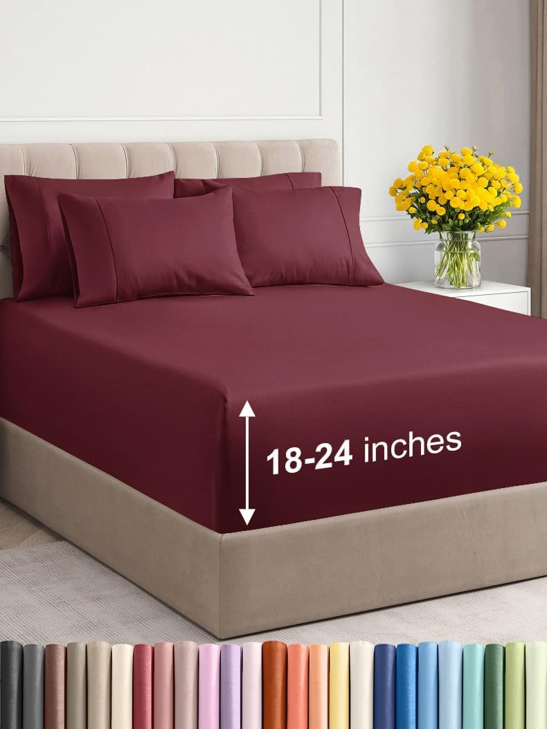Extra Deep King Sheet Set – 6 Piece, Antique White