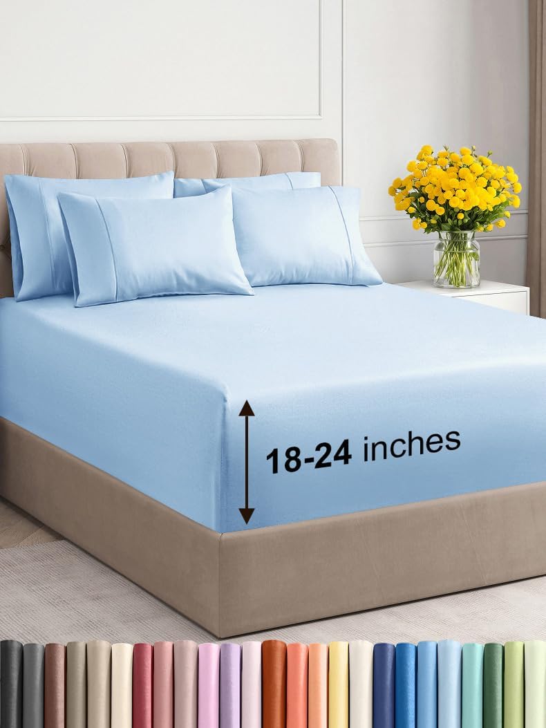 Extra Deep King Sheet Set – 6 Piece, Antique White