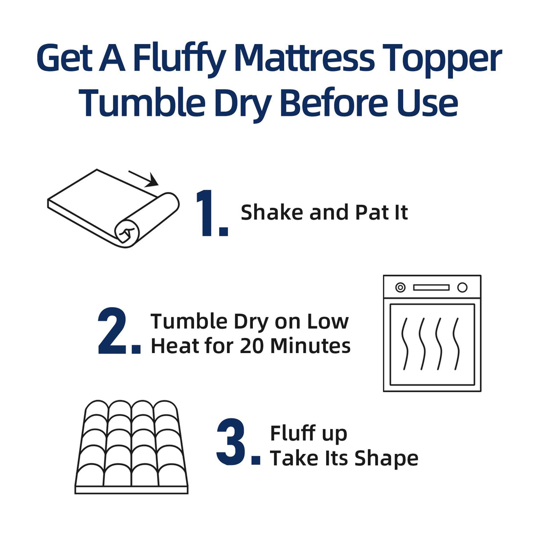 King Mattress Topper – Extra Thick
