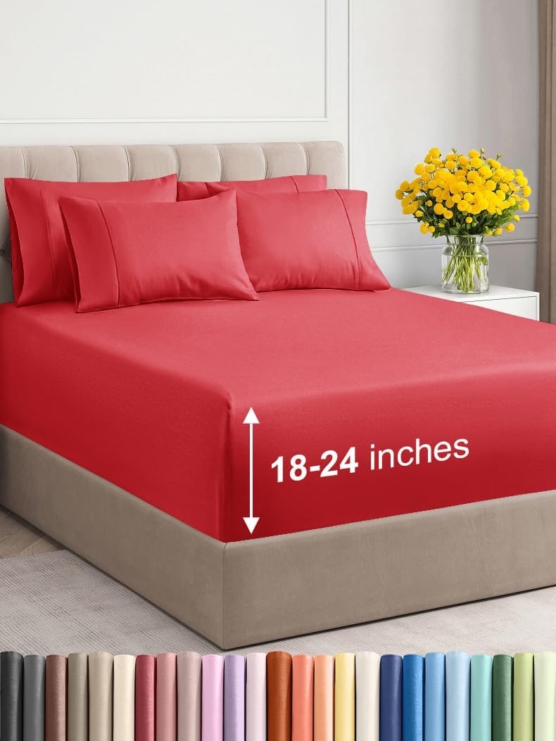 Extra Deep King Sheet Set – 6 Piece, Antique White