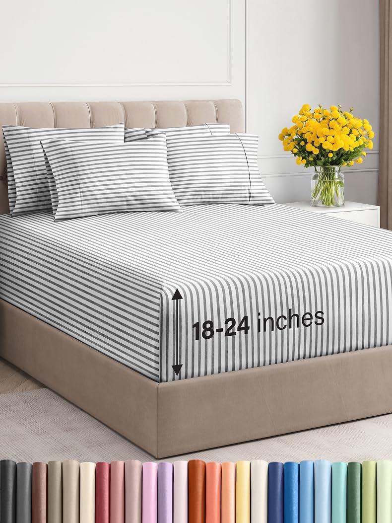 Extra Deep King Sheet Set – 6 Piece, Antique White