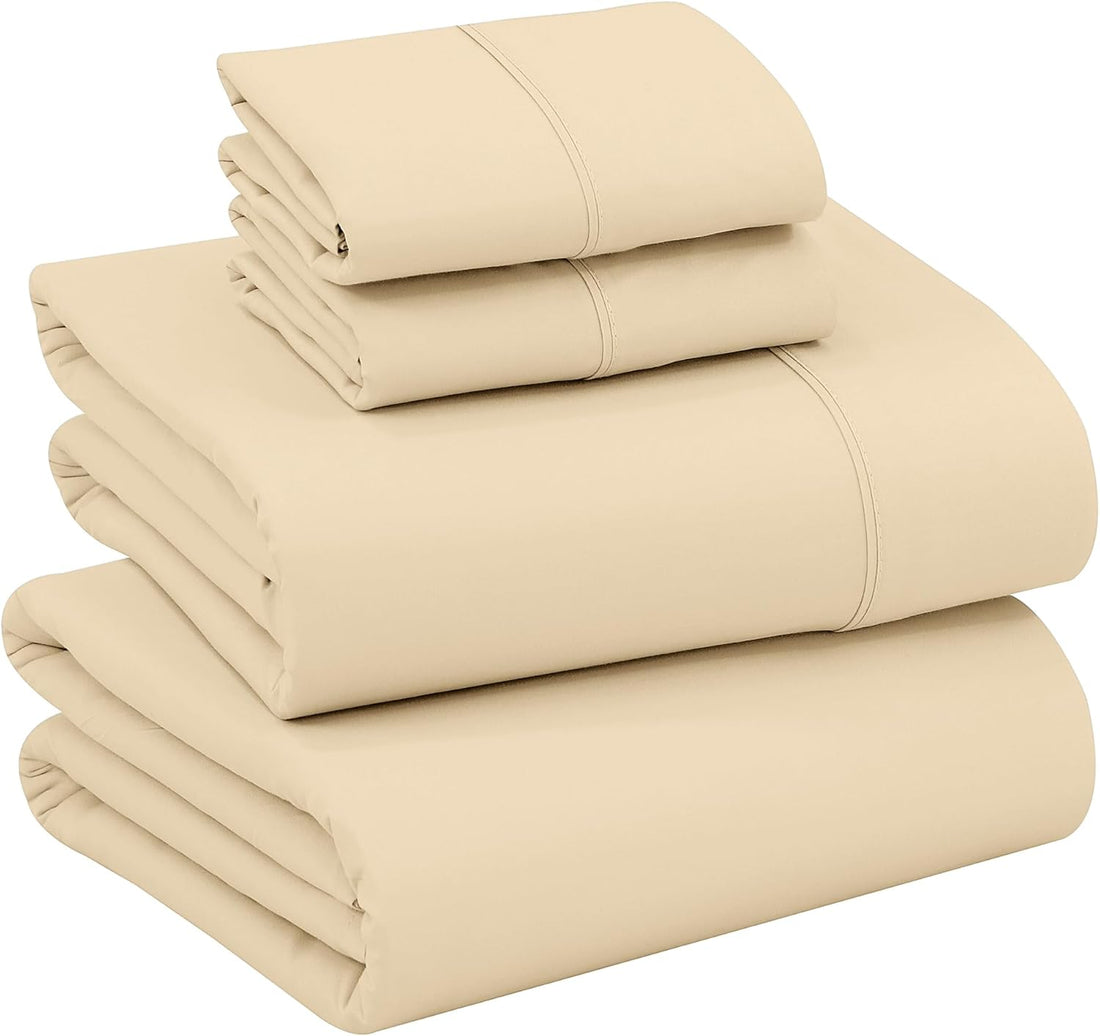 RUVANTI Split King Cotton Sheet Set – Floral, 5PC