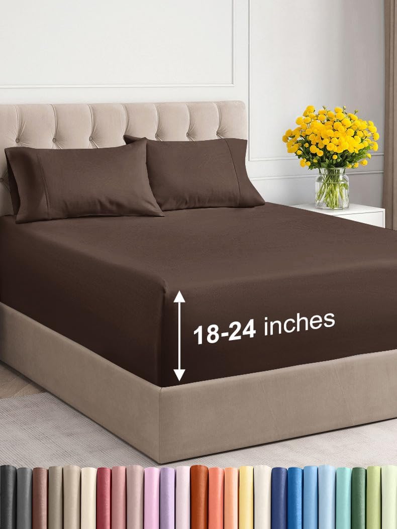 Extra Deep King Sheet Set – 6 Piece, Antique White