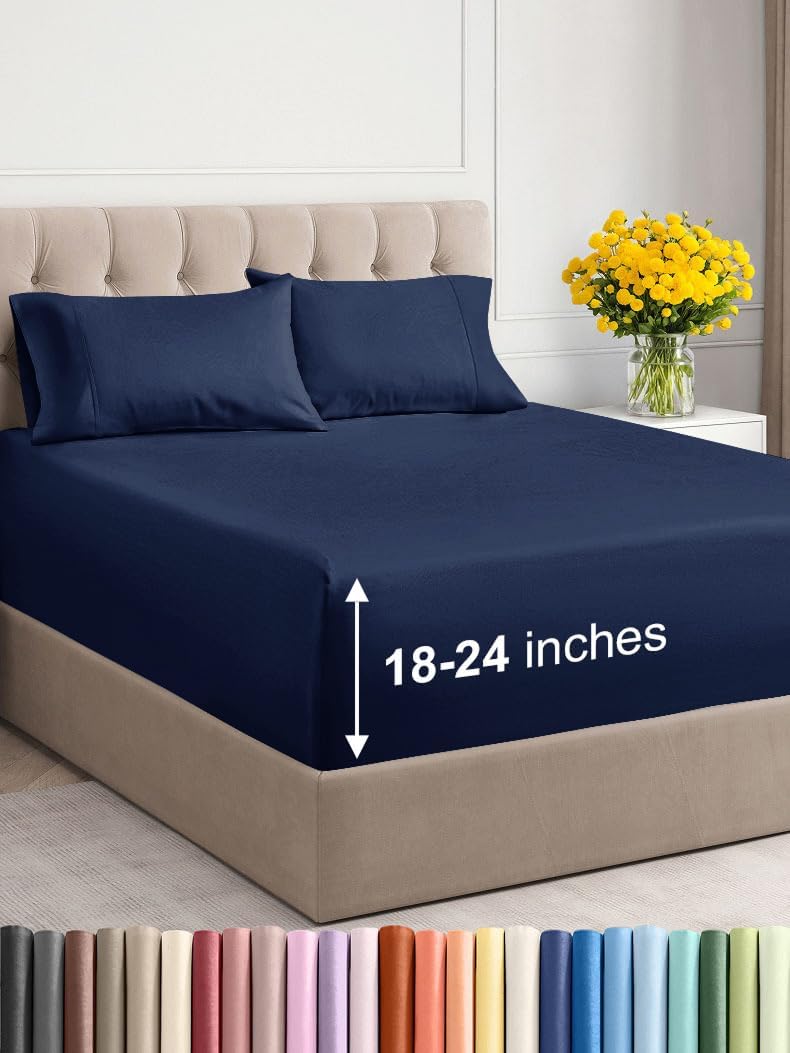 Extra Deep King Sheet Set – 6 Piece, Antique White