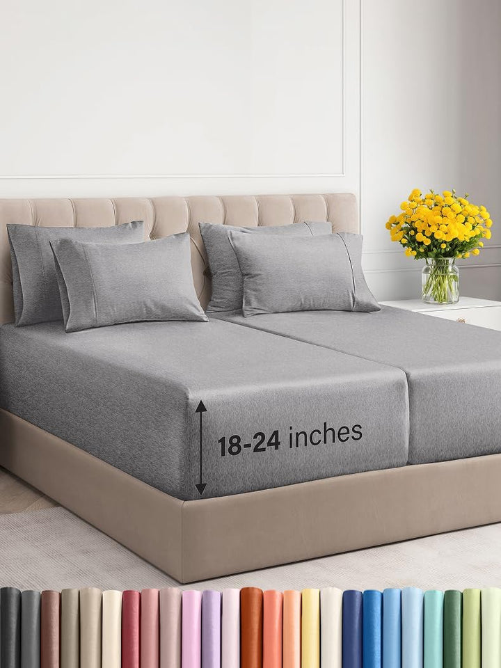 Extra Deep King Sheet Set – 6 Piece, Antique White