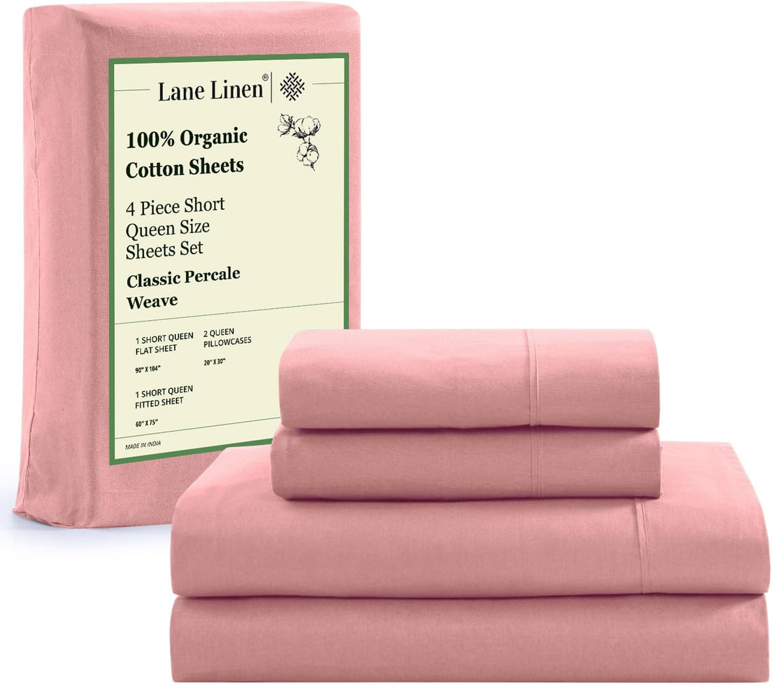 LANE LINEN Queen Organic Sheet Set – White