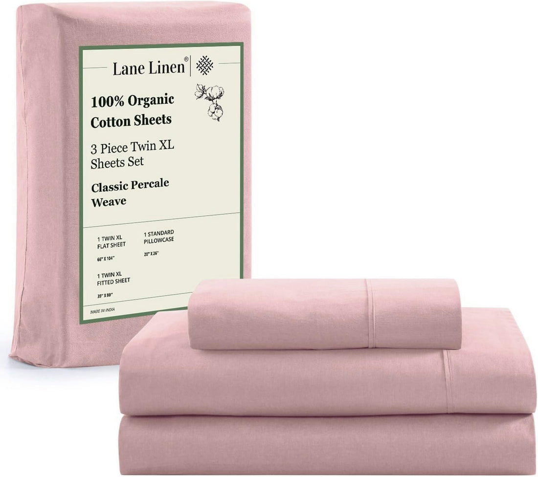 LANE LINEN Queen Organic Sheet Set – White