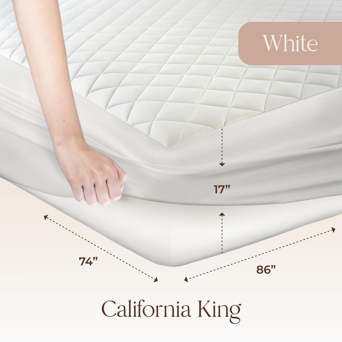 : Organic Cotton Mattress Pad – Cal King, 400GSM Plush