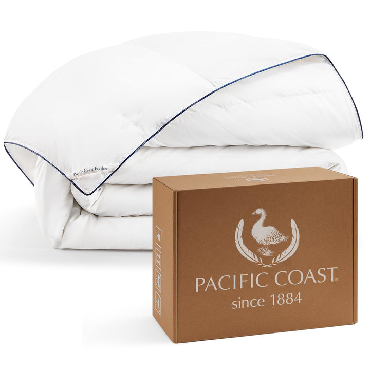 Pacific Coast King Down Comforter – White, All Season