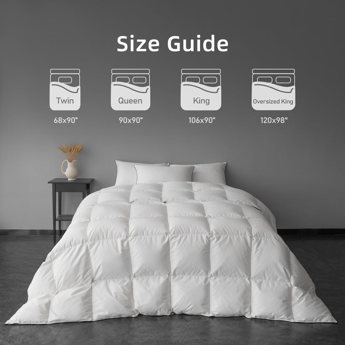 MAXICOZY King Comforter – White