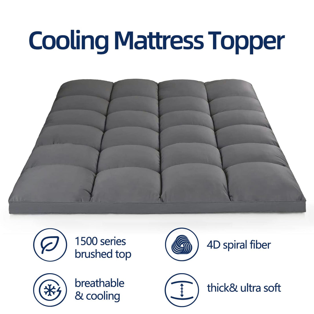 King Mattress Topper – Extra Thick