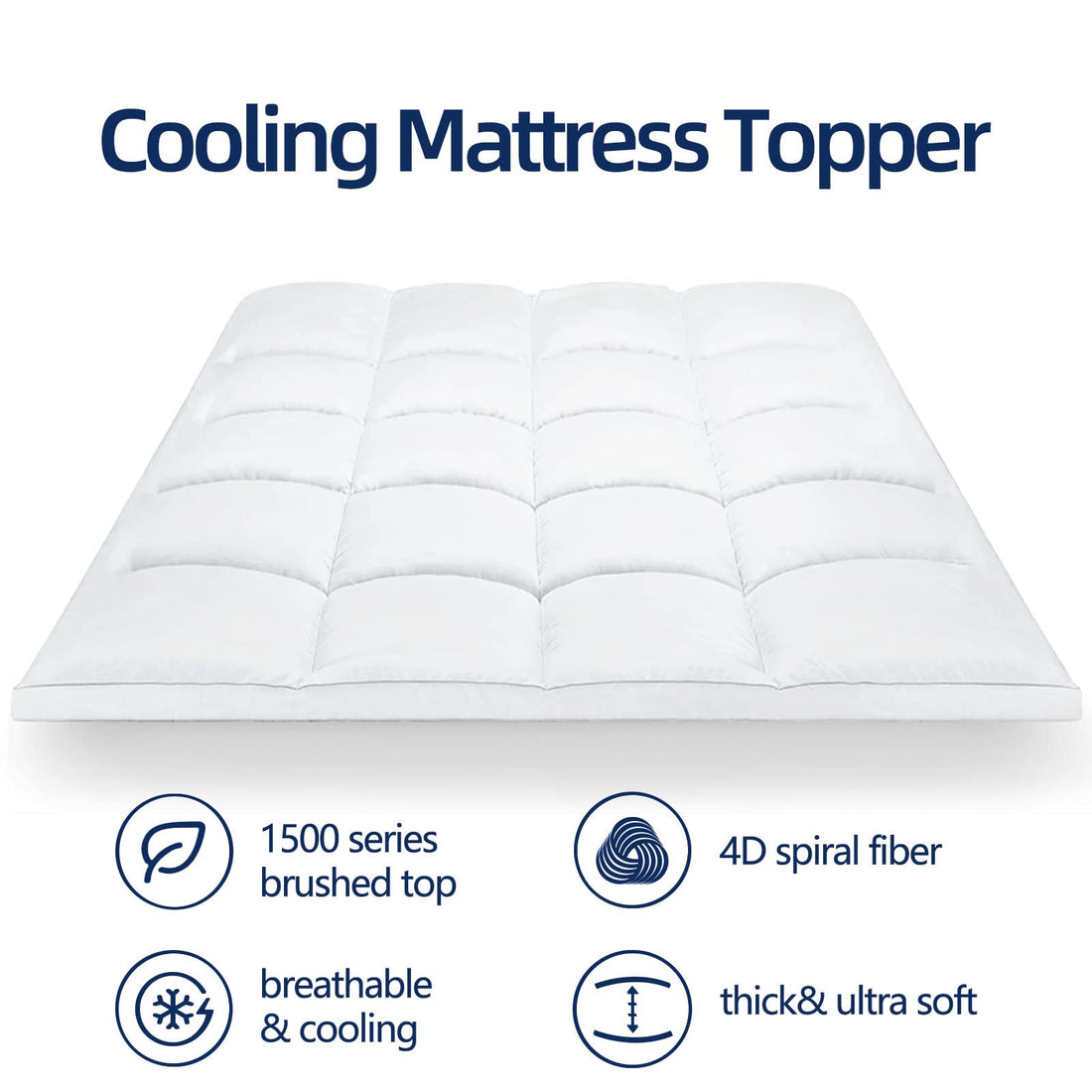 King Mattress Topper – Extra Thick