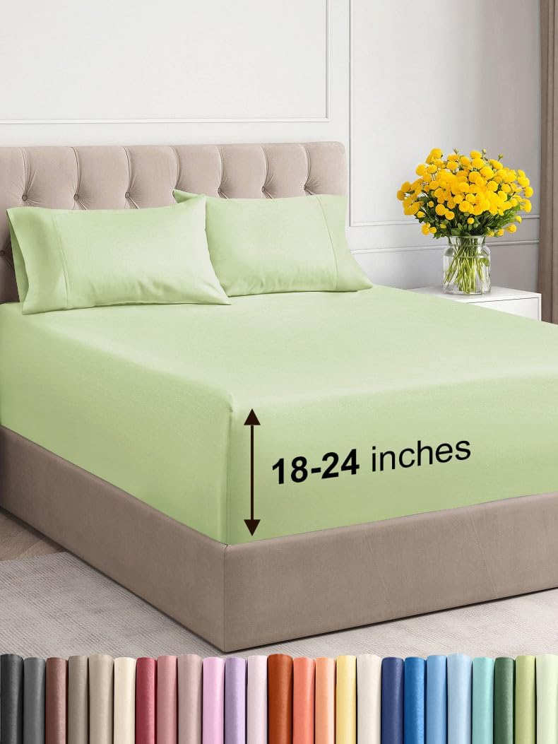 Extra Deep King Sheet Set – 6 Piece, Antique White