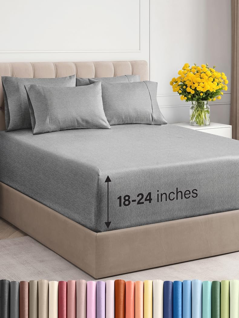 Extra Deep King Sheet Set – 6 Piece, Antique White