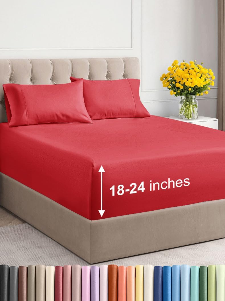 Extra Deep King Sheet Set – 6 Piece, Antique White