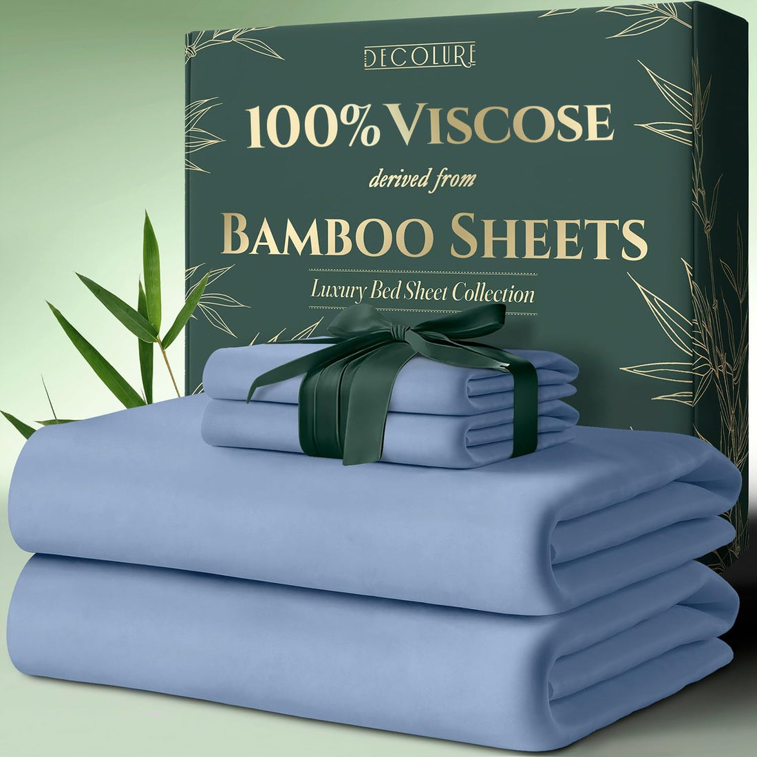 DECOLURE Bamboo Sheet Set – King, Cooling Taupe