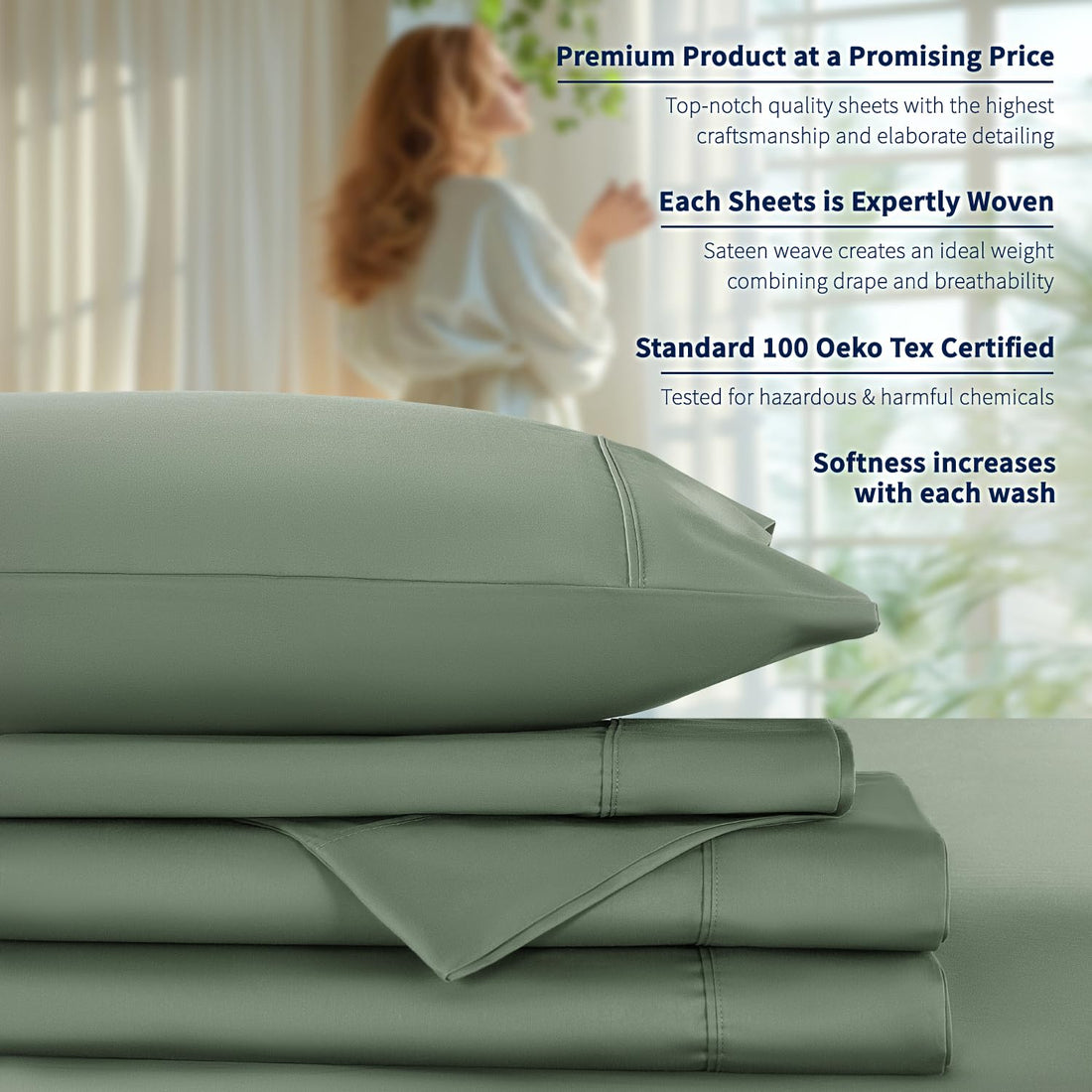 Shilucheng Egyptian Cotton Sheets – Queen