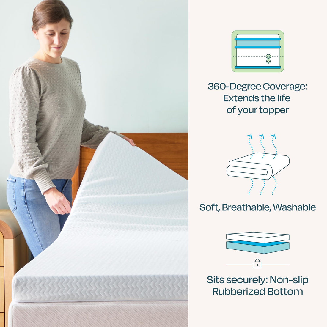 LINENSPA 2" Topper – Twin XL