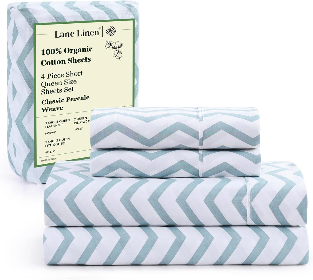 LANE LINEN Queen Organic Sheet Set – White