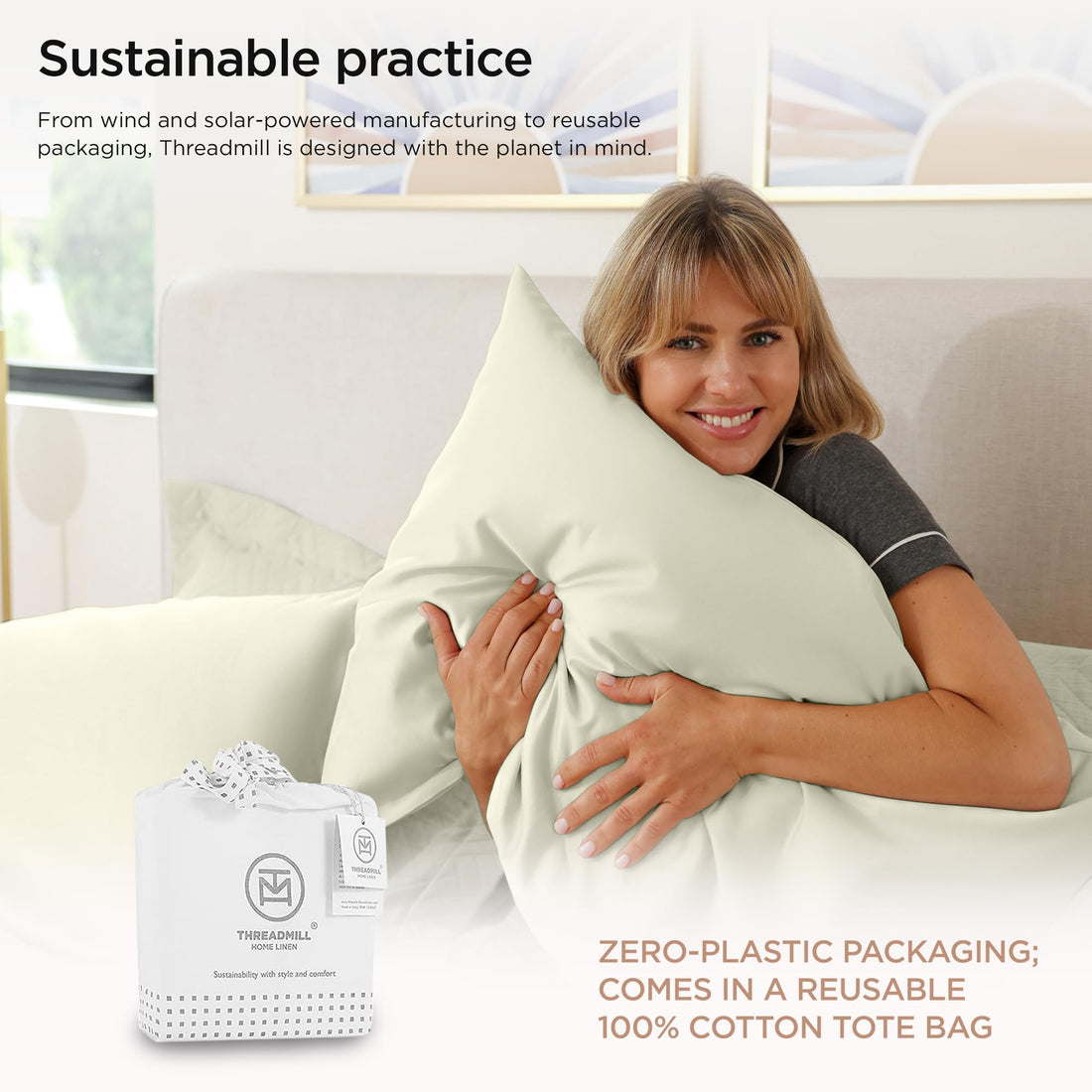 Threadmill Supima Cotton Sheet Set – Queen, White