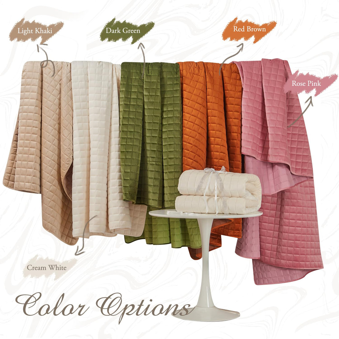Velvet King Quilt Set – Cream