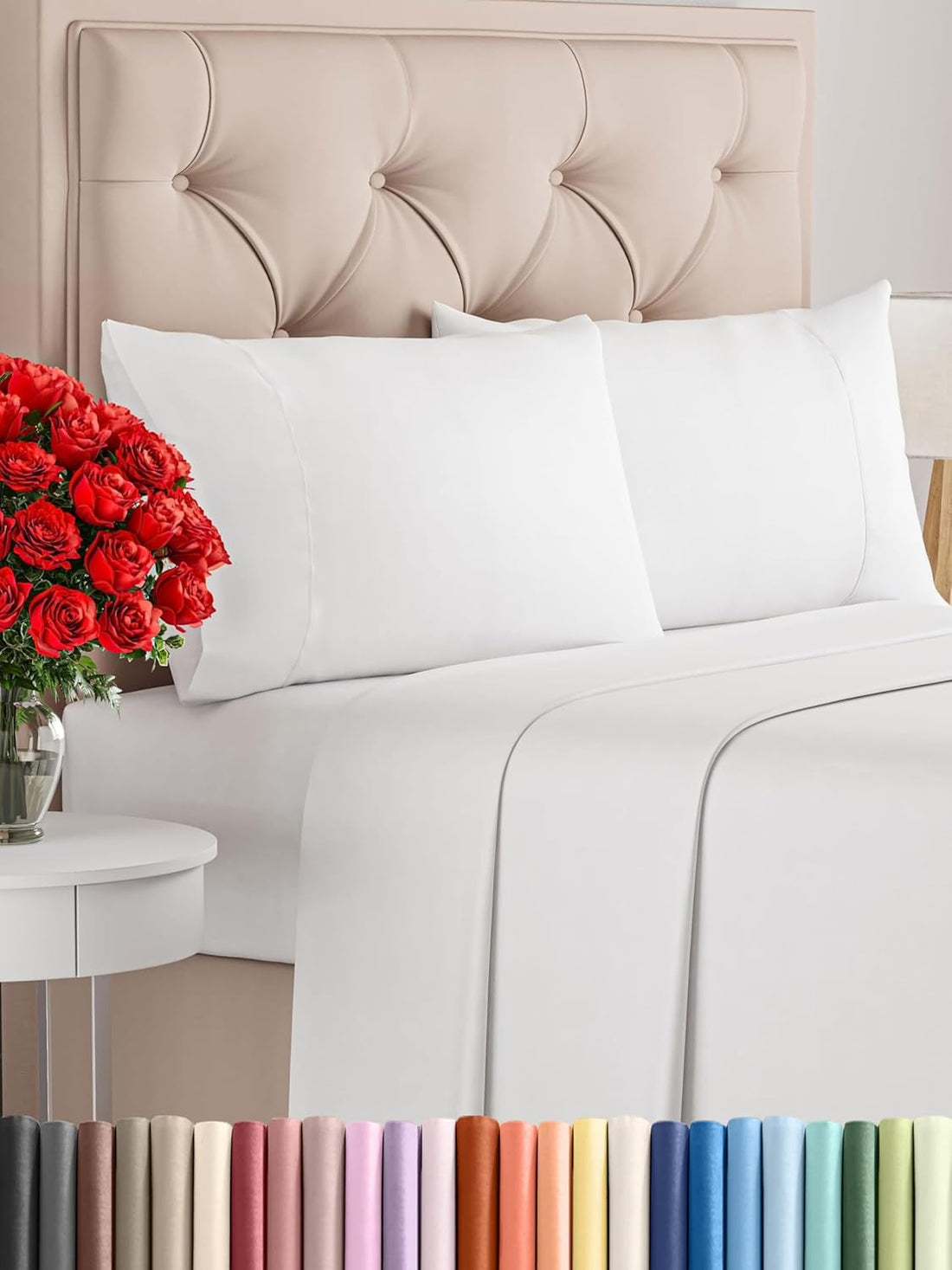 Queen 6PC Ultra Soft Sheet Set – White