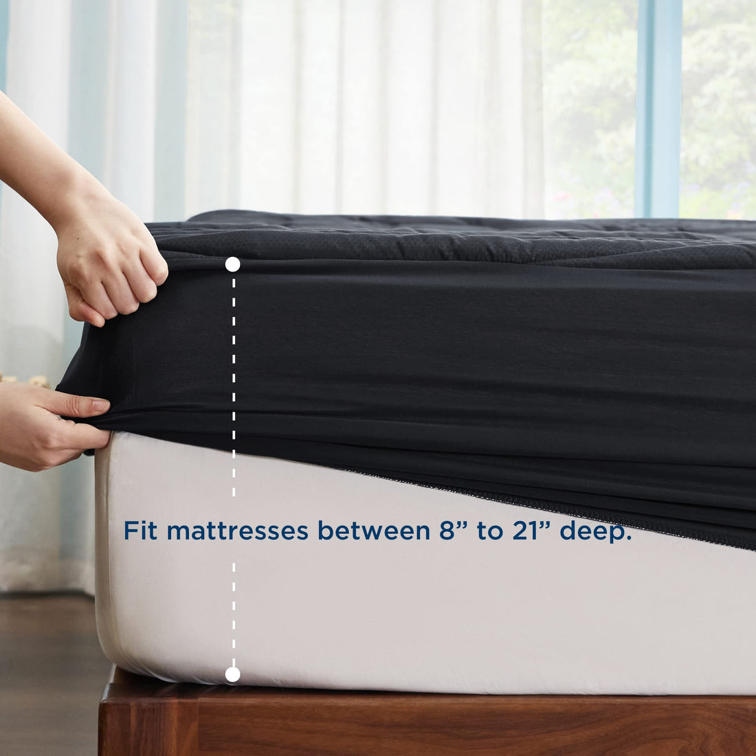 Bedsure Twin XL Mattress Pad – White