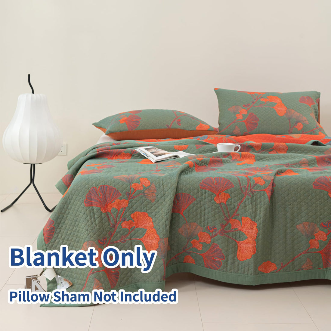 Cotton Jacquard Floral Quilt – King