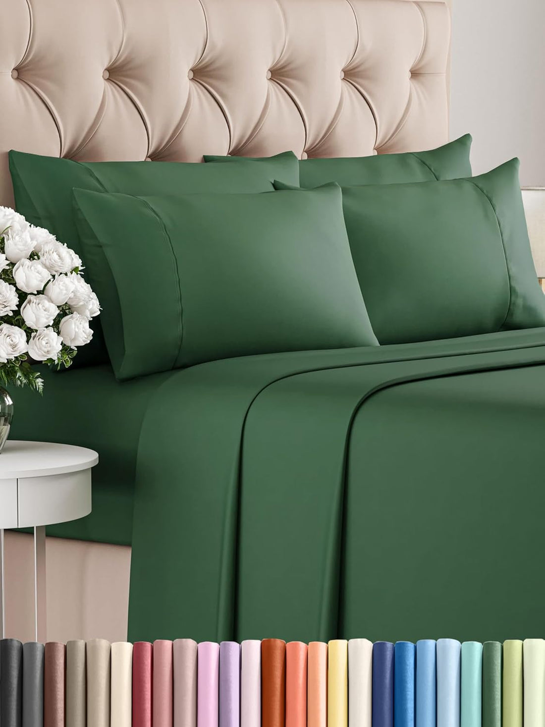 Queen 6PC Ultra Soft Sheet Set – White