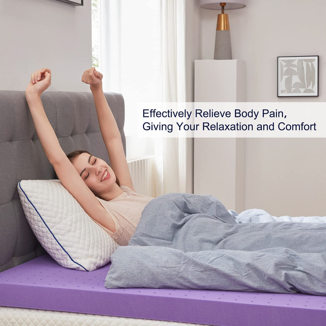 SINWEEK 2" Gel Memory Foam Topper – Twin